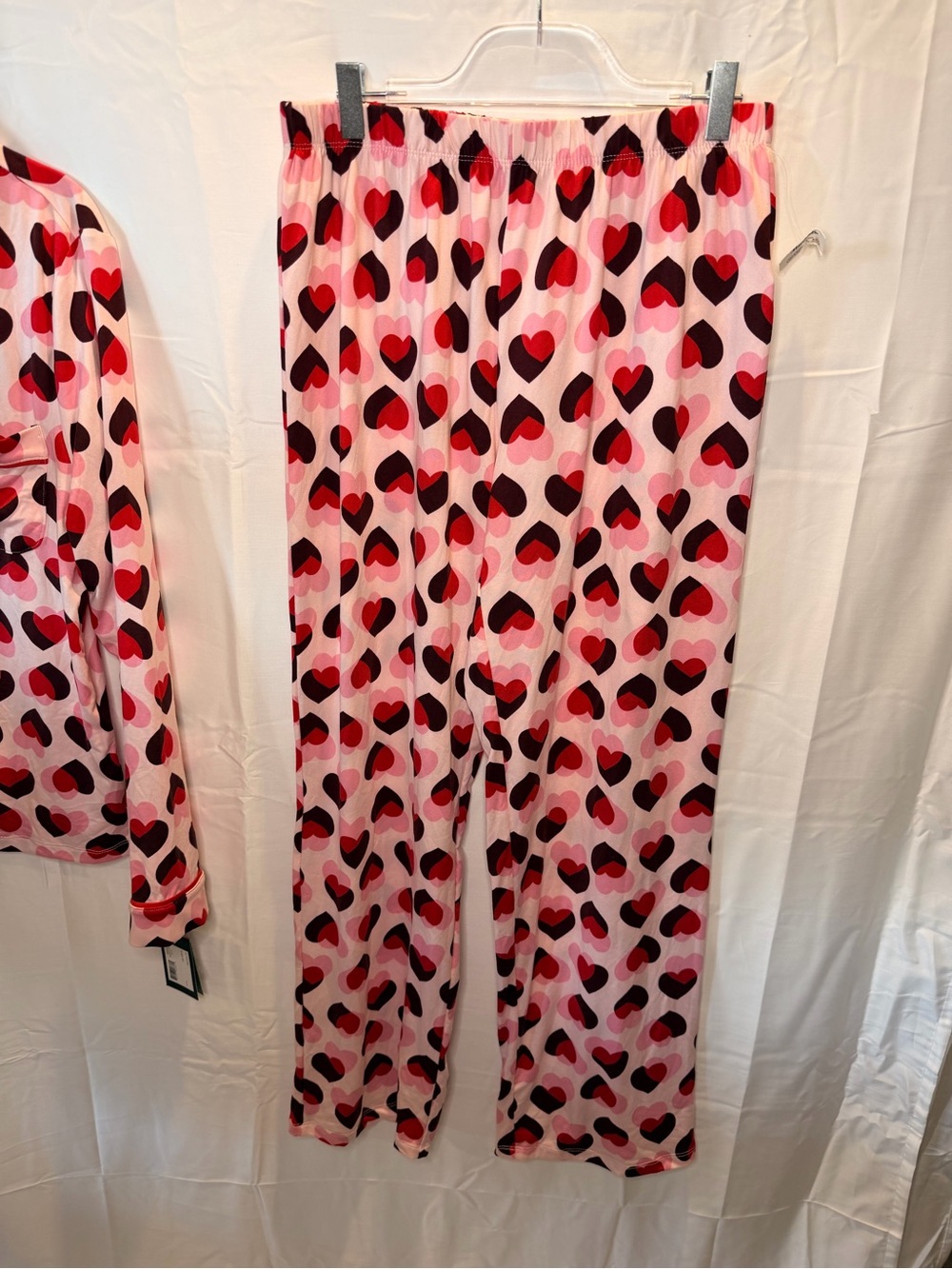 kate spade Pink Heart-Print Two-Piece Pajama Set - Picture 6 of 8